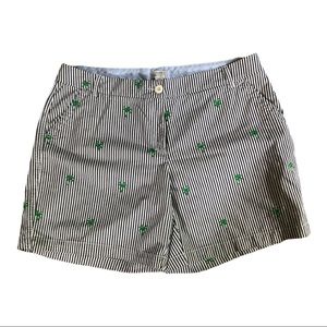 Crown & Ivy Palm Embroidered Shorts 16W